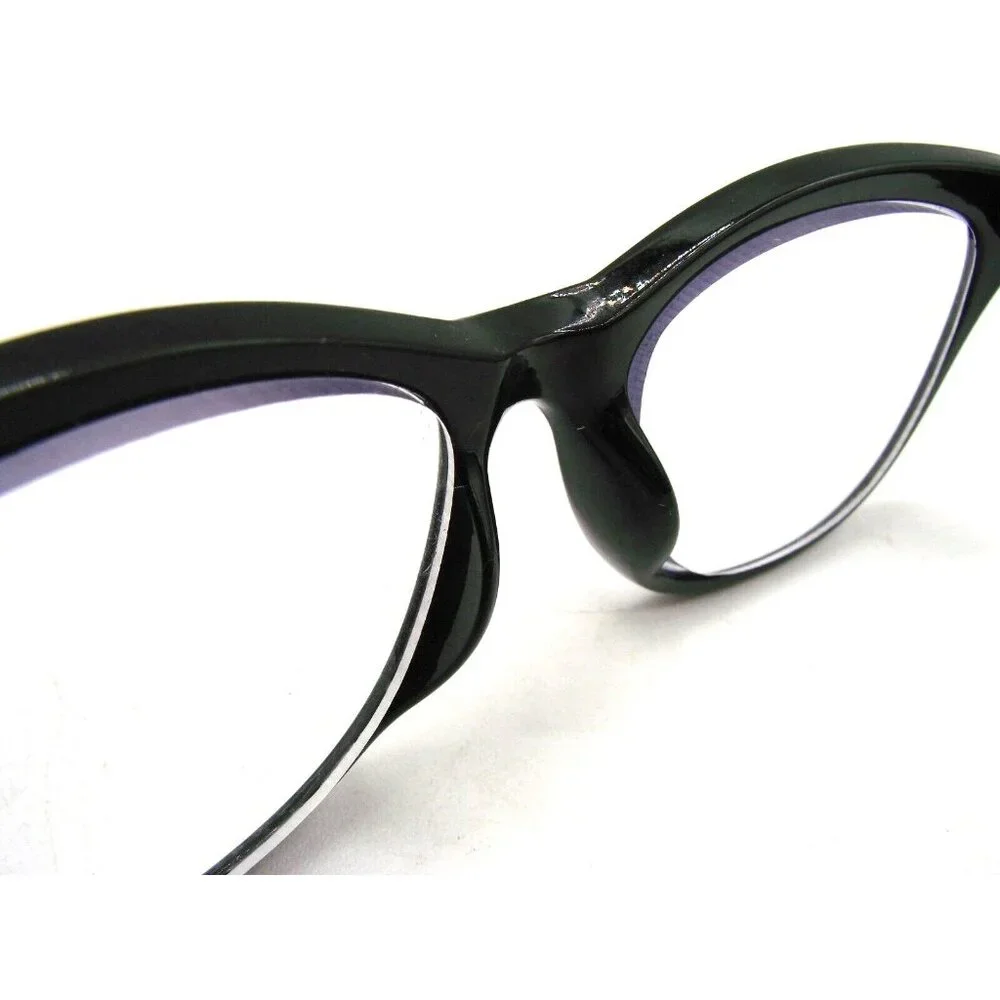 Black and Tortoise Full Rim Reading Eyeglasses PD62mm +3.50 BL Soft Case Unisex